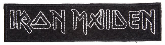 naszywka IRON MAIDEN - LOGO WHITE
