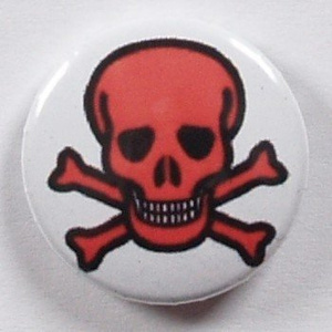 przypinka RED SKULL
