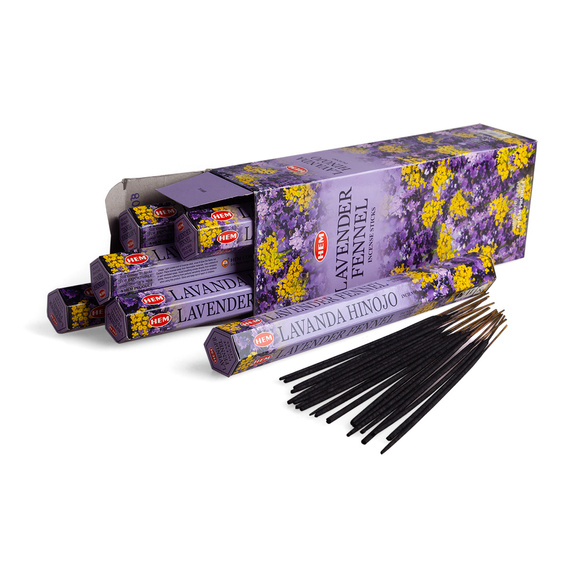 kadzidełka LAVENDER FENNEL (LAWENDA ), zestaw 6 opakowań (120 szt.)