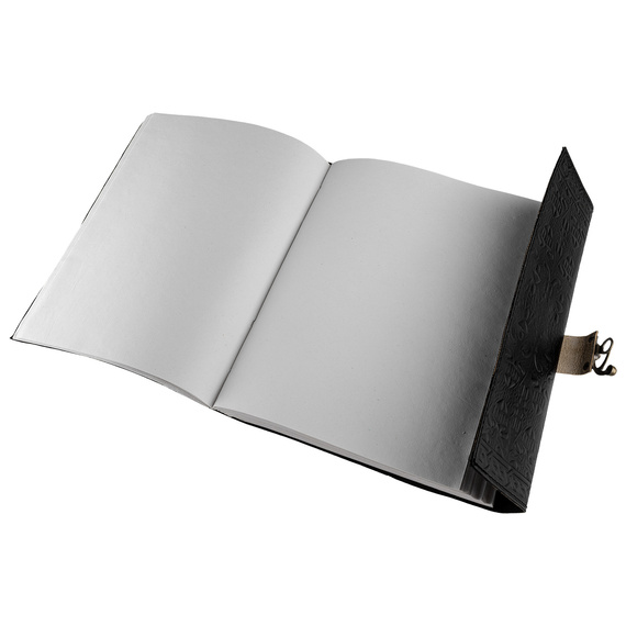 notes/zeszyt w skórzanej oprawie PENTAGRAM DUŻY (33x25 cm)