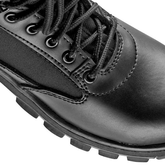 obuwie taktyczne SECURITY BOOT 9-cio dziurkowe CZARNE