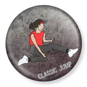 przypinka AIR GUITAR - CLASSIC JUMP Ø38mm
