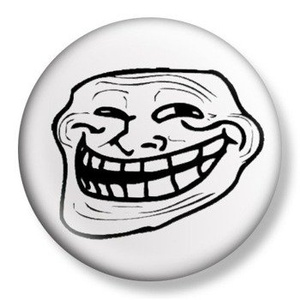 przypinka TROLLFACE Ø38mm