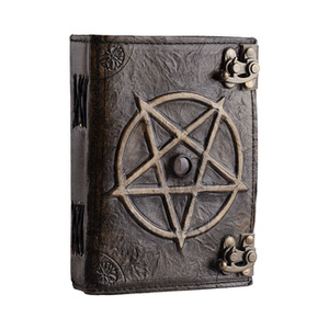 notes/zeszyt w skórzanej oprawie PENTAGRAM