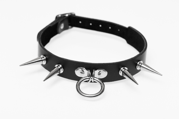 obroża 1-rzędowa - SPIKE + KÓŁKO