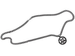 wisior + łańcuch PENTAGRAM BAPHOMET 