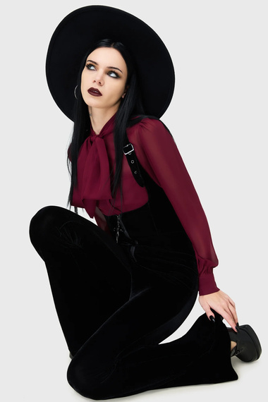 spodnie dzwony KILLSTAR - OBSCURELLA