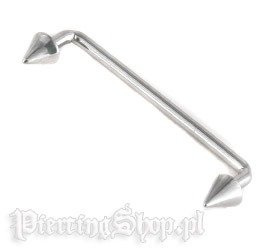TYTANOWY  SURFACE BAR STOŻKI 90 DŁUGIE RAMIONA grubość 1,2mm, stożki 3x3mm