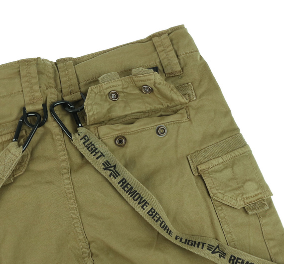 spodnie bojówki krótkie ALPHA INDUSTRIES - UTILITY SHORT OLIVE