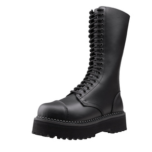 glany na wysokiej podeszwie BRANDIT - PLATEAU PHANTOM (20 dziurek - CZARNE)