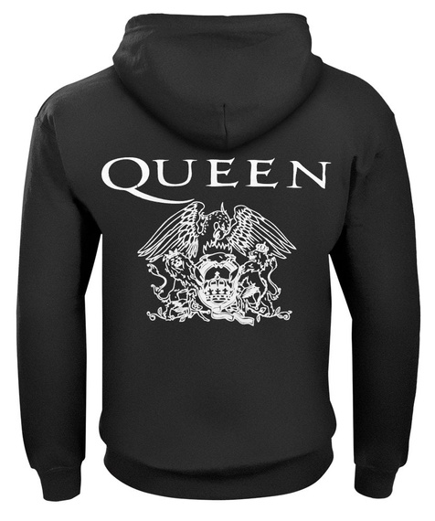 bluza QUEEN - CREST rozpinana, z kapturem