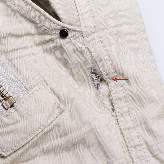 spodnie bojówki ROYAL TRAVELER TROUSER - ROYAL WHITE, USZKODZONE