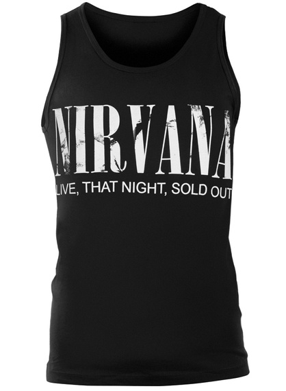 koszulka na ramiączkach NIRVANA - LIVE, THAT NIGHT, SOLD OUT