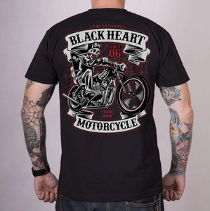 koszulka BLACK HEART - SKELETON CHOPPER