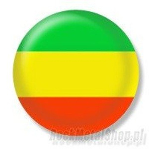 przypinka RASTA FLAG Ø25mm