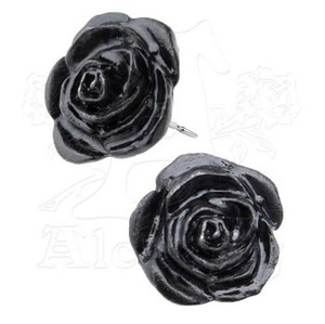 kolczyki BLACK ROSE (para)
