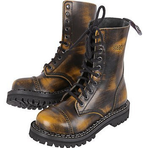 glany STEADY'S - 10 dziurek, żółte przecierane (STE/10)