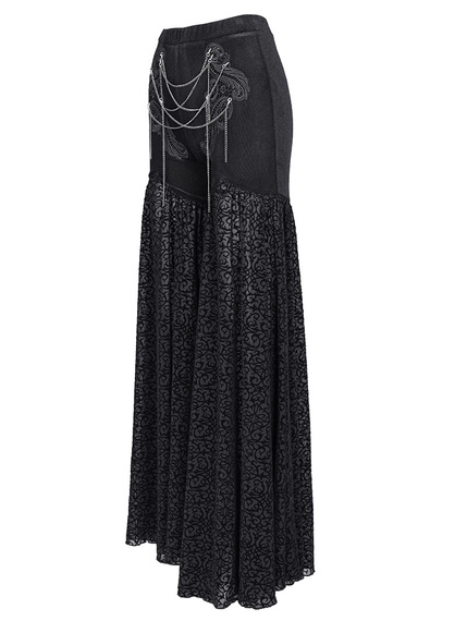 spodnie DEVIL FASHION - BLACK GOTHIC PUNK RETRO 