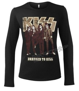 bluzka damska KISS - DRESSED TO KILL długi rękaw