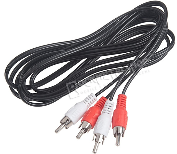 przewód audio 2 x RCA (cinch) - 2 x RCA (cinch) / 5m