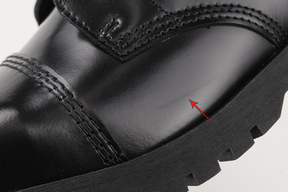 glany NEVERMIND - CZARNE (8 dziurek) polerowane, USZKODZONE