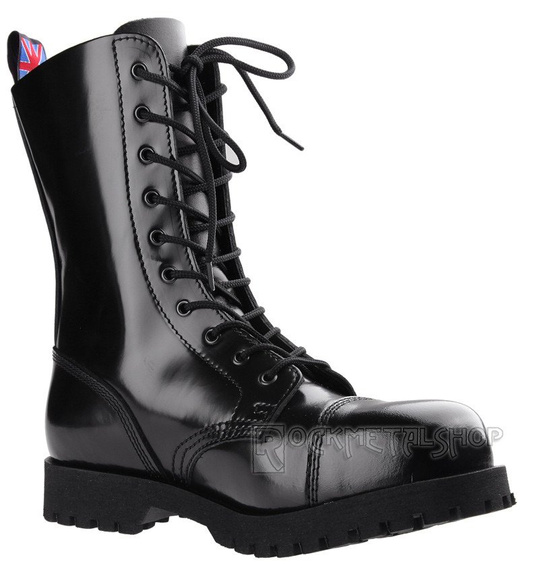 glany NEVERMIND - CZARNE (10 dziurek) polerowane ocieplane