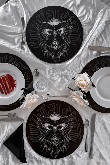 podkładka pod talerz KILLSTAR - RAVEN (4 szt.)