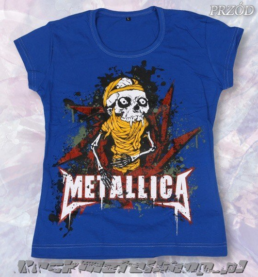 bluzka damska METALLICA - ONE niebieska
