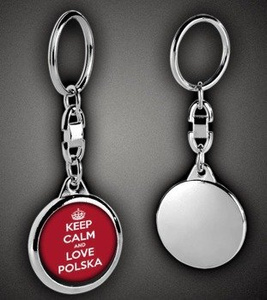 brelok KEEP CALM AND LOVE POLSKA