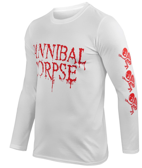 longsleeve CANNIBAL CORPSE - BUTCHERED AT BIRTH biała