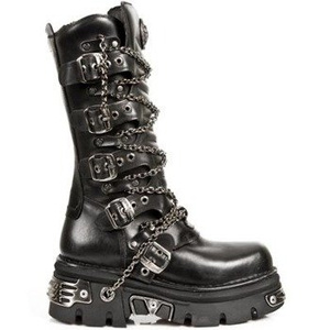 buty NEW ROCK ITALI NEGRO, REACTOR NEGRO TOBERAS E14 ORIFI Y CAN M.1013-C10, USZKODZONE