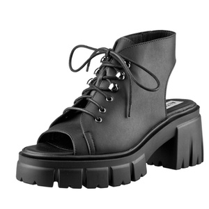 sandały damskie na obcasie ALTERCORE czarne (SKYLAR VEGAN BLACK)