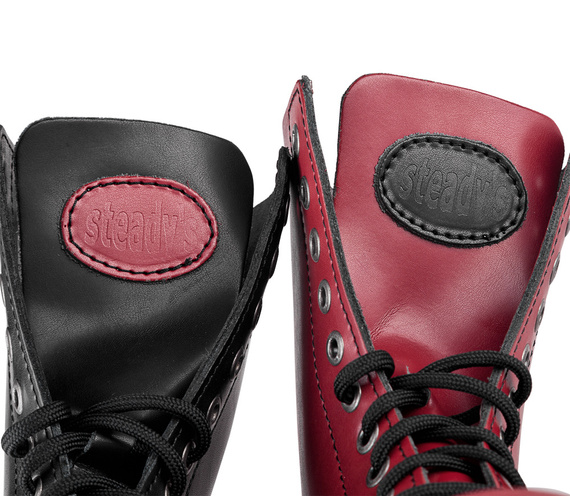 glany STEADY'S - 10 dziurek, BLACK/RED (STE/10/1/2) DWA KOLORY