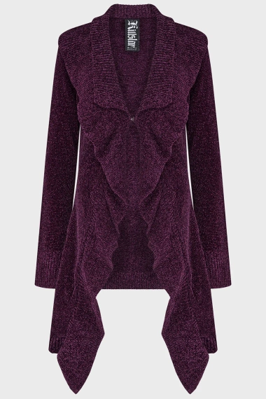 kardigan KILLSTAR - LUNAR OWL (PURPLE)