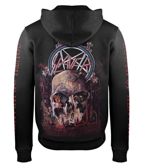bluza SLAYER - SOUTH OF HEAVEN rozpinana z kapturem