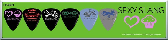 zestaw kostek do gitary SEXY SLANG GAME (6 szt.)