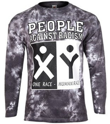 longsleeve PEOPLE AGAINST RACISM barwiony