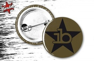 przypinka INDIOS BRAVOS - MENTAL REVOLUTION - GWIAZDA czarna