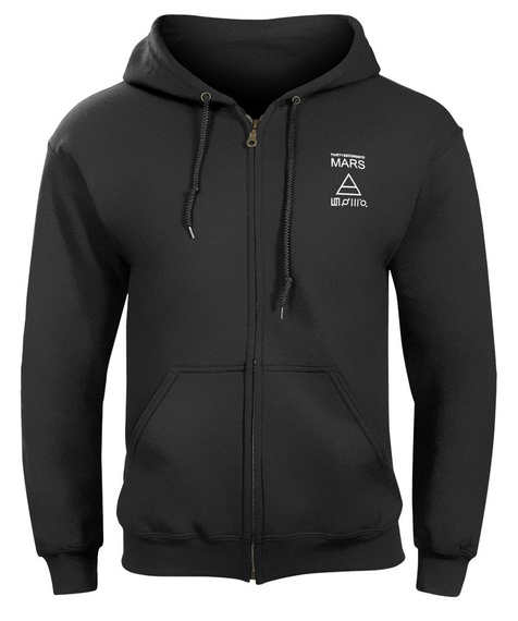 bluza 30 SECONDS TO MARS - LOGO rozpinana, z kapturem