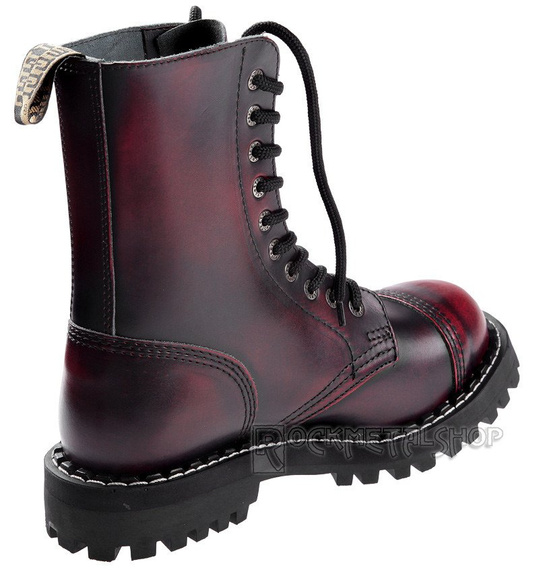 glany STEEL - RED / BLACK (10 dziurek)