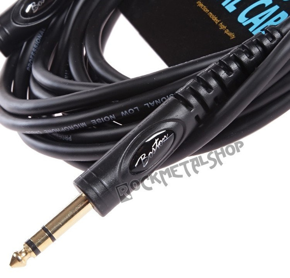 przewód audio BOSTON: duży JACK/JACK STEREO (6.3mm)  / 9m