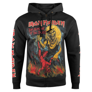 bluza IRON MAIDEN - NUMBER OF THE BEAST rozpinana z kapturem