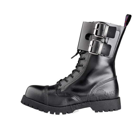 glany NEVERMIND - CZARNE (10 dziurek + opinacze) polerowane