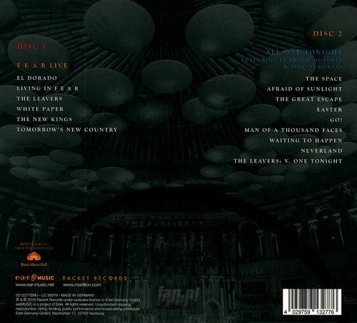 MARILLION: ALL ONE TONIGHT / LIVE AT ROYAL ALBERT HALL (2CD)