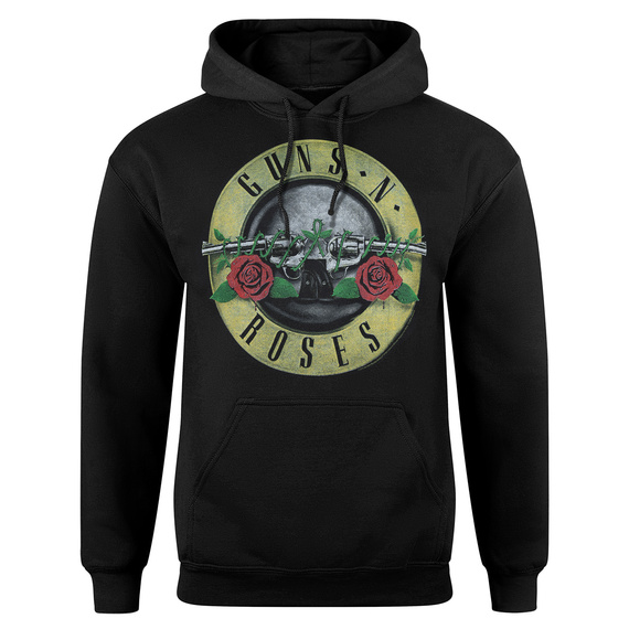 bluza GUNS N' ROSES - BULLET LOGO, kangurka z kapturem