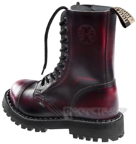 glany STEEL - RED / BLACK (10 dziurek)