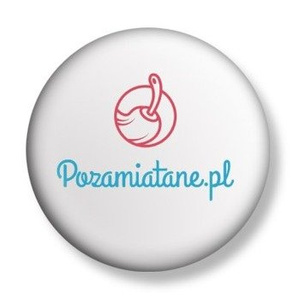 przypinka POZAMIATANE.PL Ø25mm