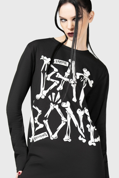 longsleeve unisex KILLSTAR - BATBONE