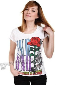 bluzka damska GUNS N' ROSES - ILLUSION WHITE, USZKODZONA