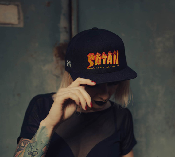 czapka HOLY BLVK - SATAN FLAMES